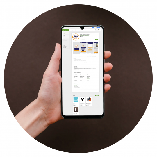 Ajax Public Library app on Android device image
