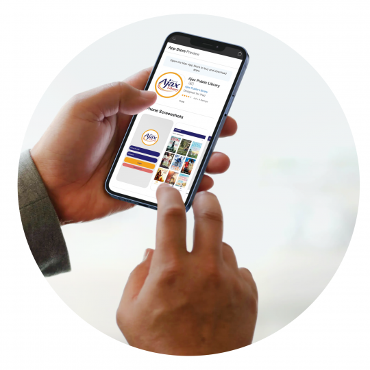 Ajax Public Library app on Apple device image