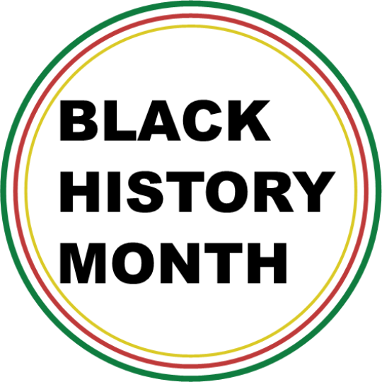 Black History Month graphic.