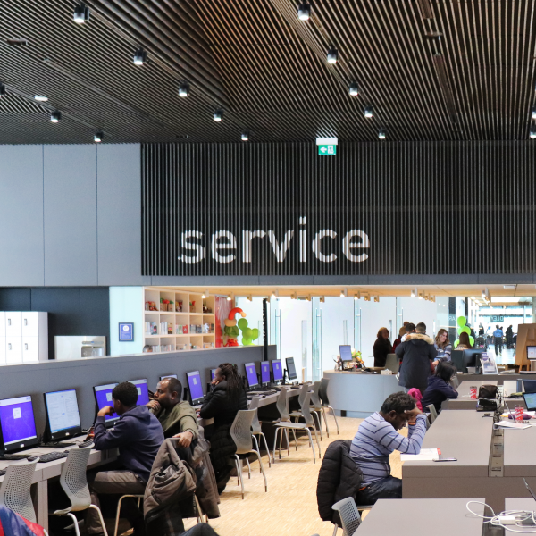 Service desk at Audley Branch image